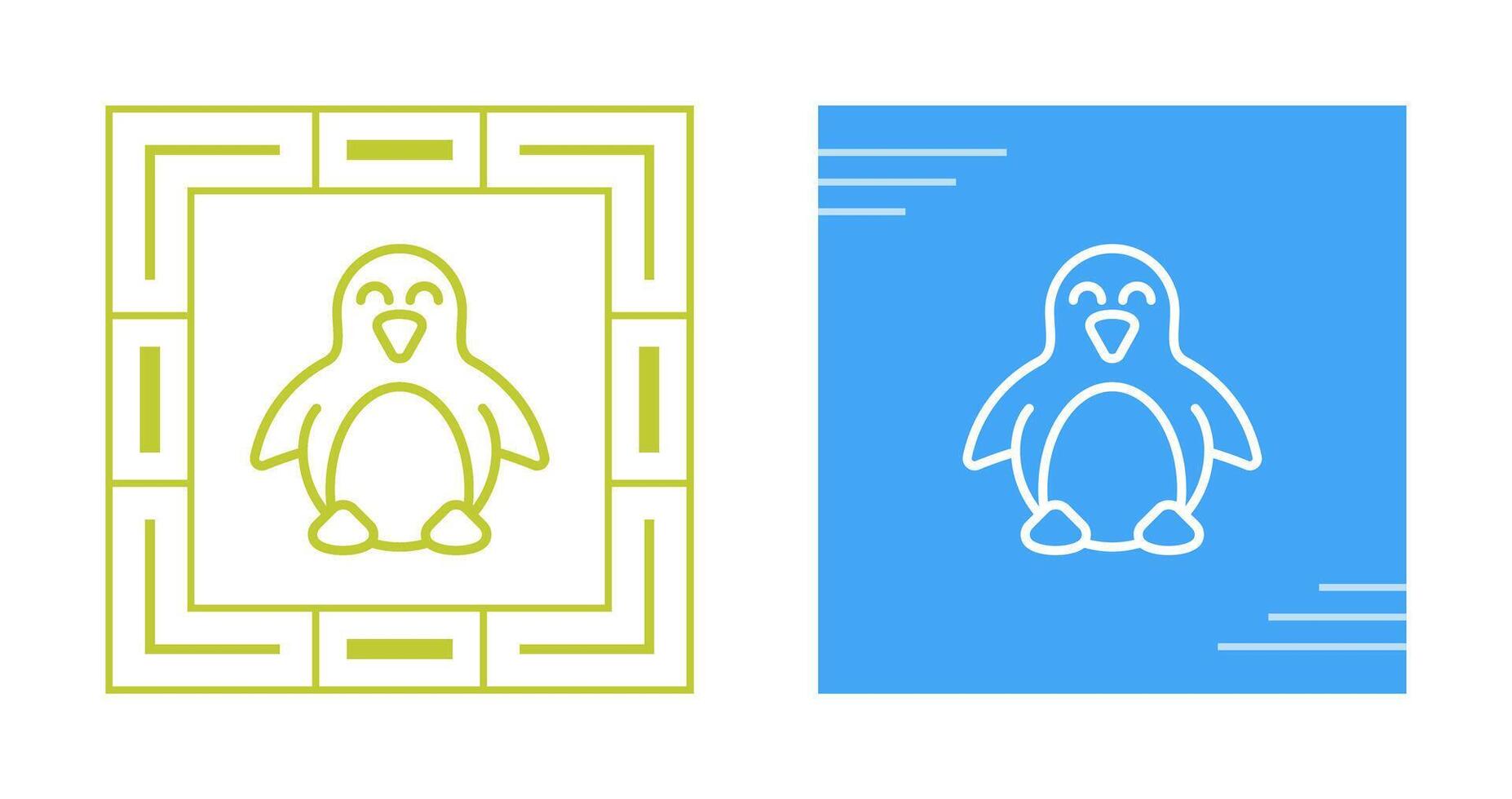 icono de vector de pingüino