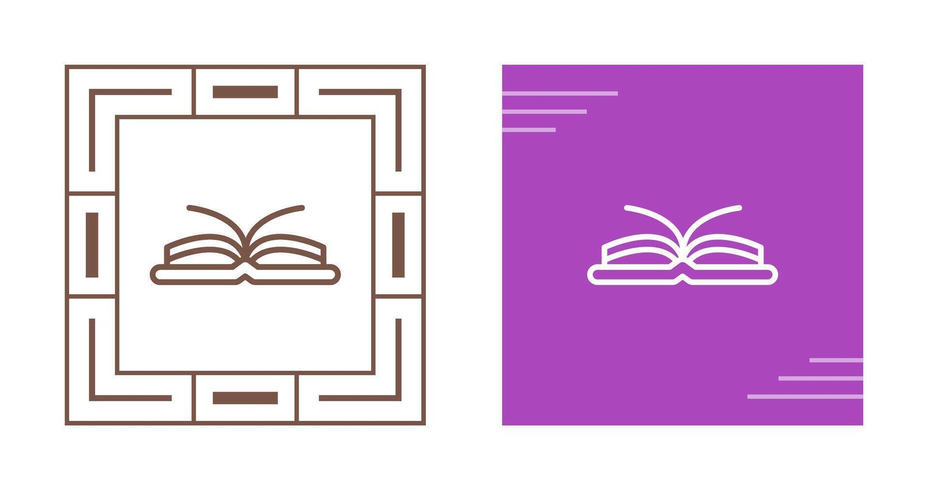 icono de vector de libro abierto