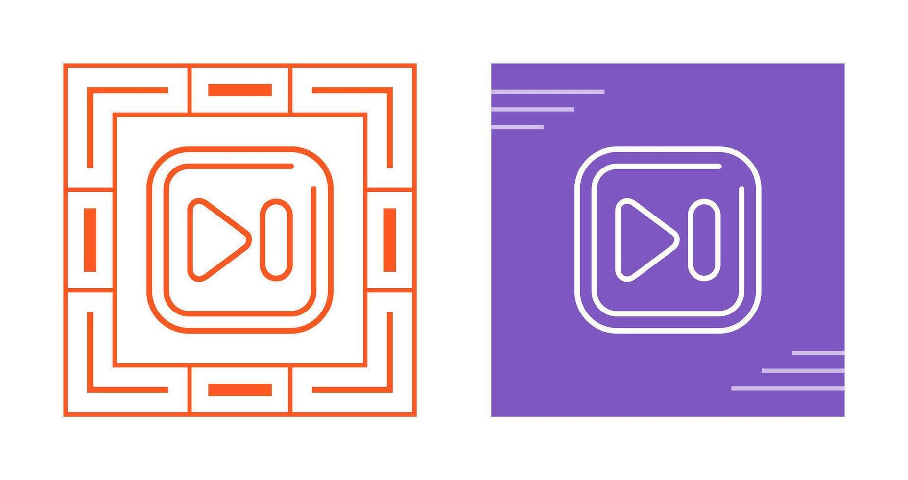 Next Track Square Vector Icon