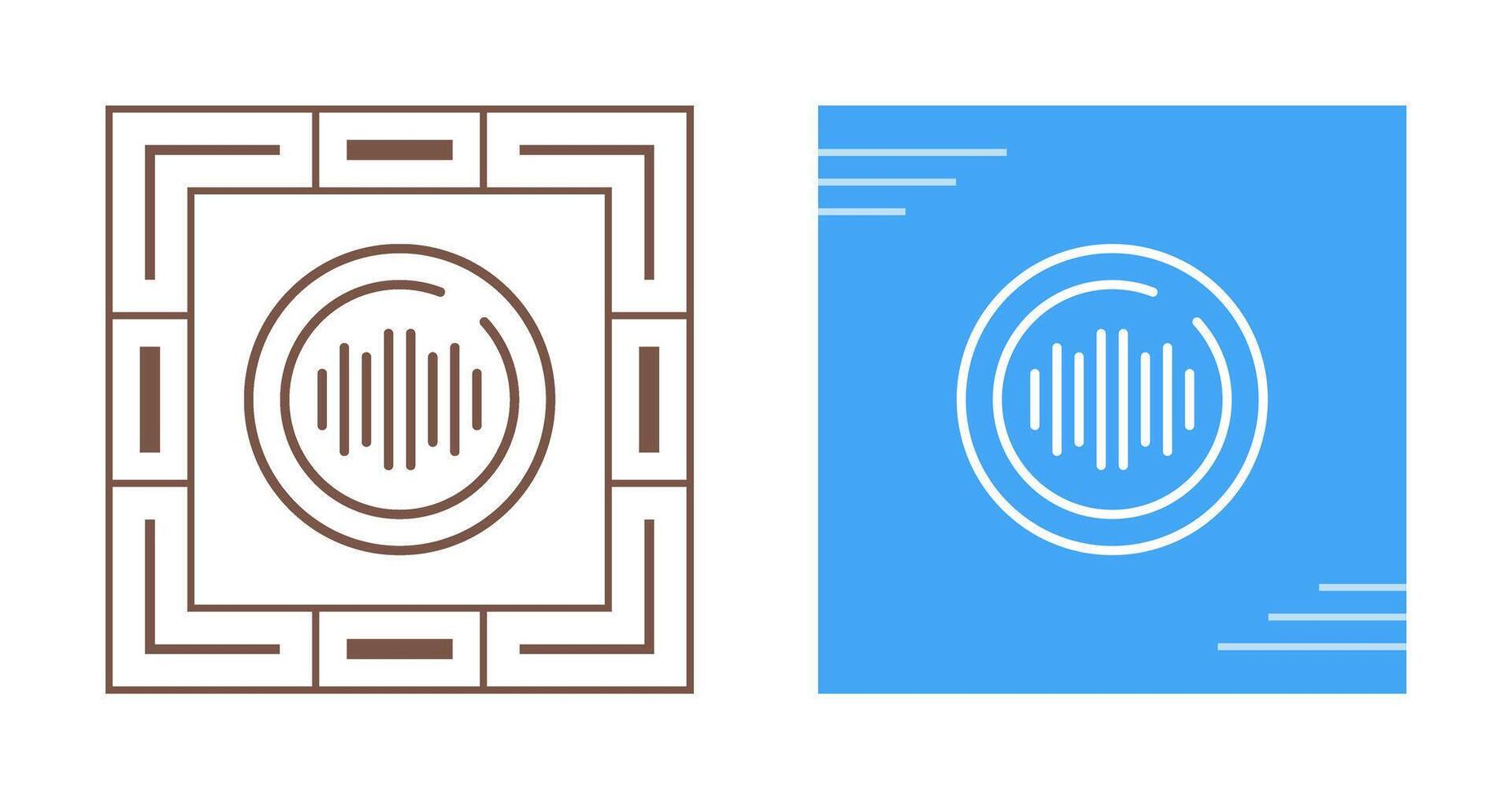 Audio Spectrum Circle Vector Icon