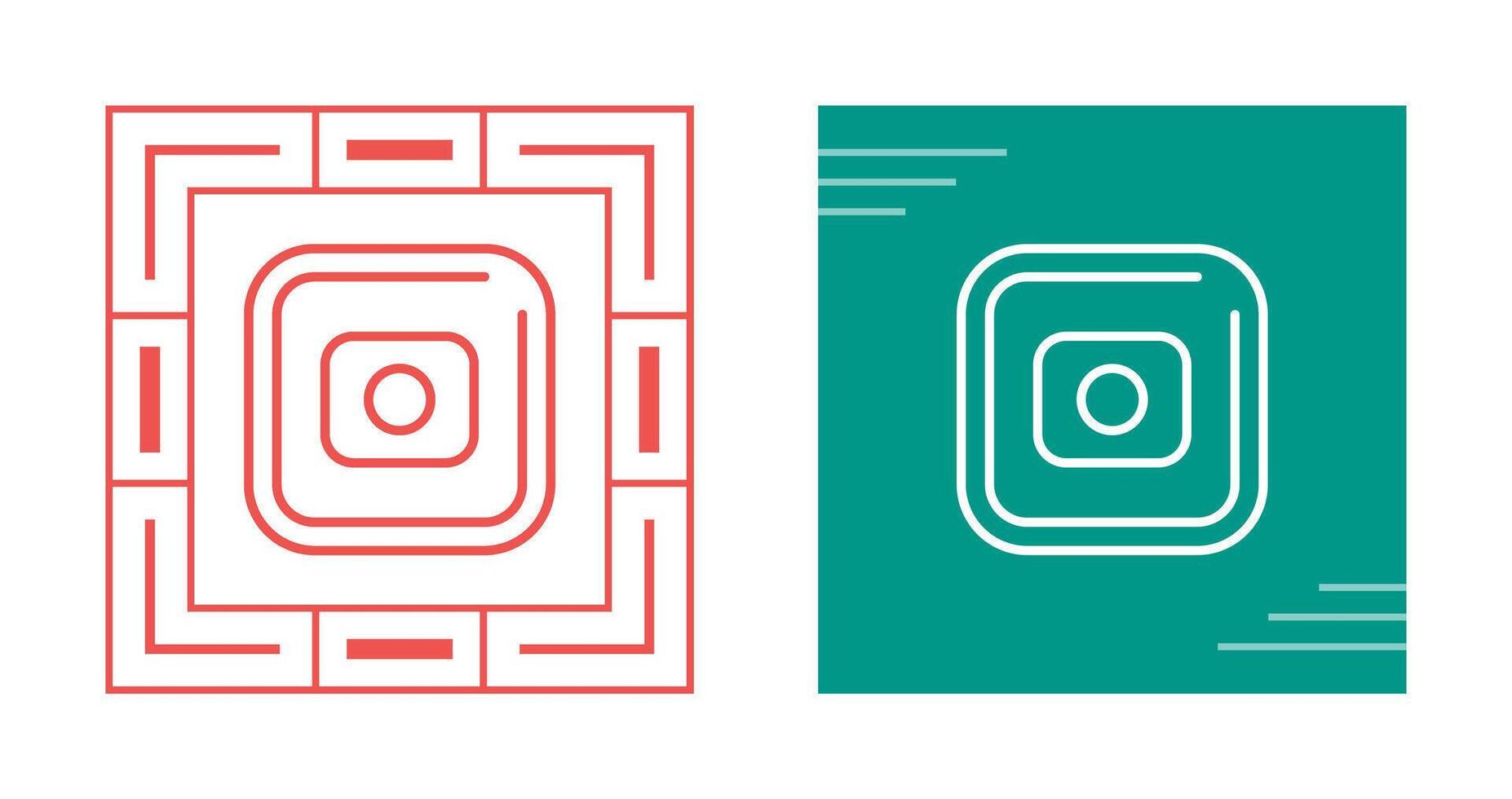 Record Square Vector Icon