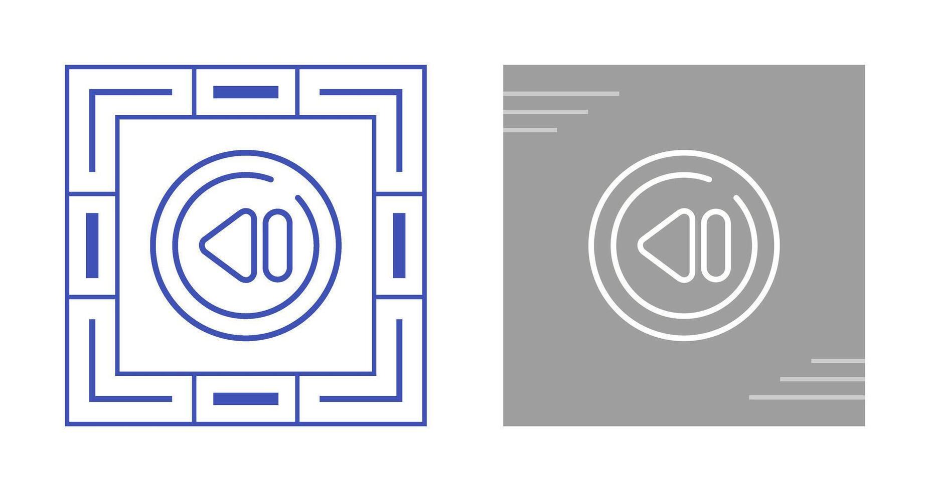 Previous Track Circle Vector Icon