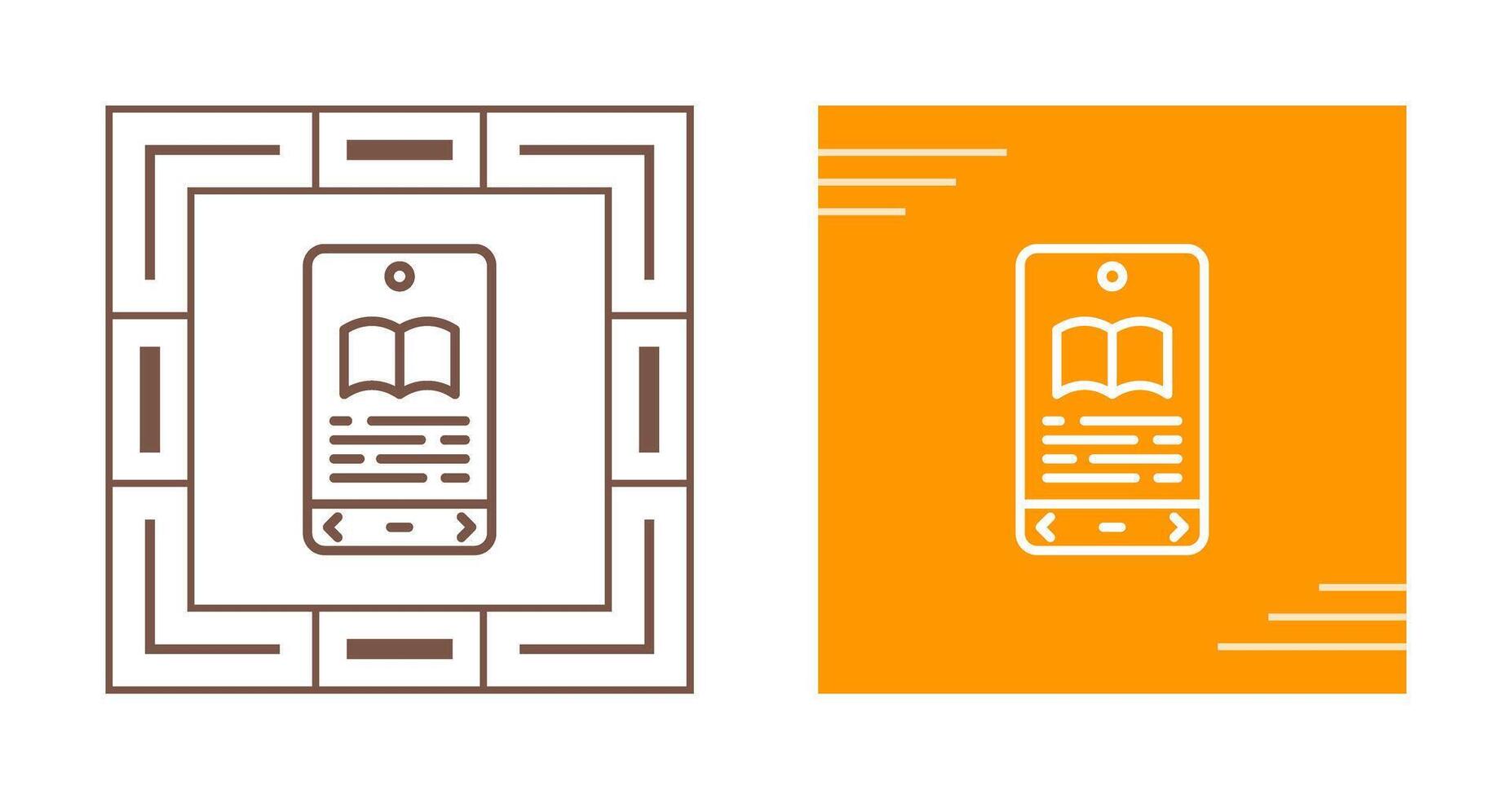 E book Reader Vector Icon