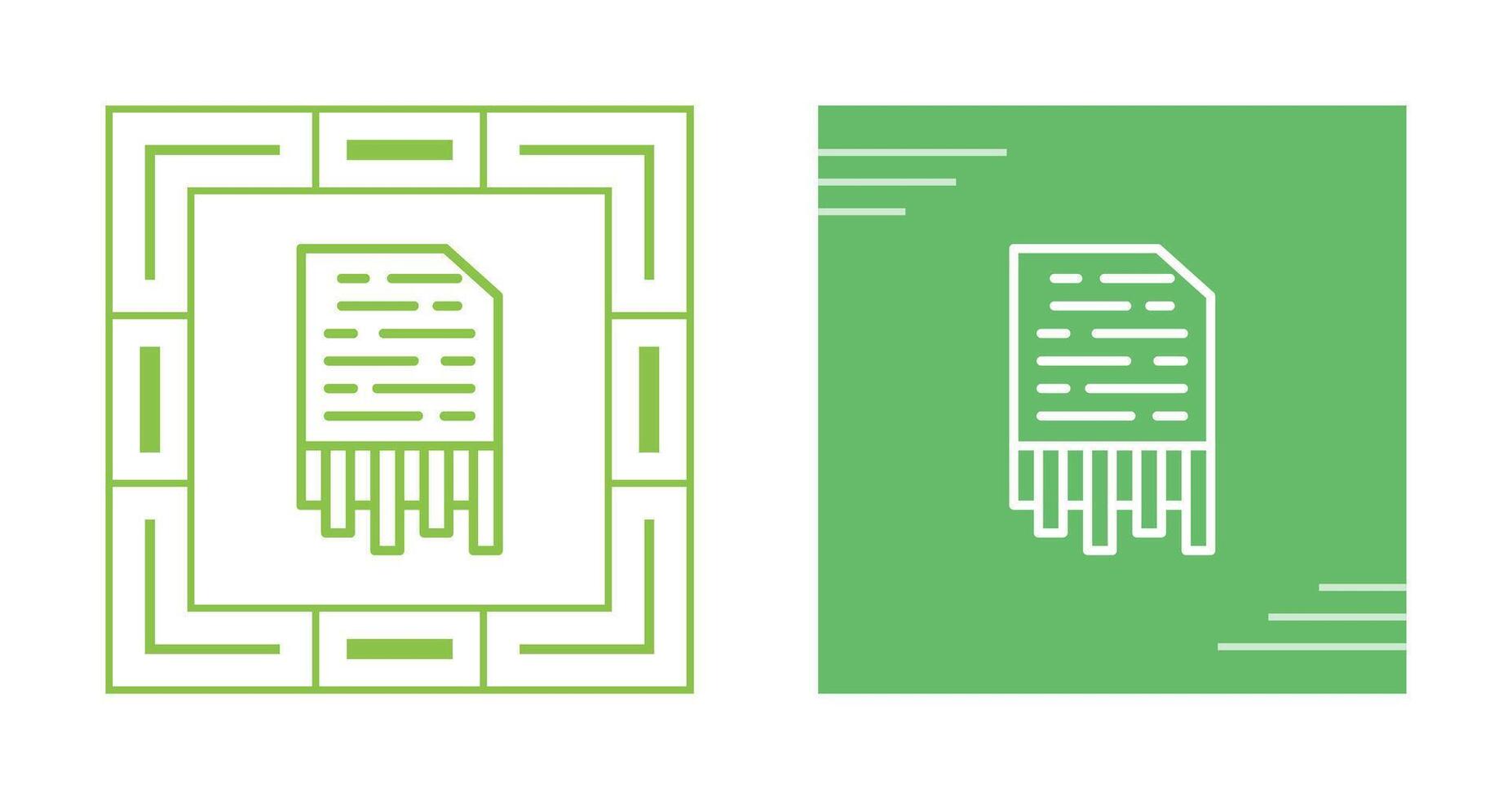 Shredding Vector Icon