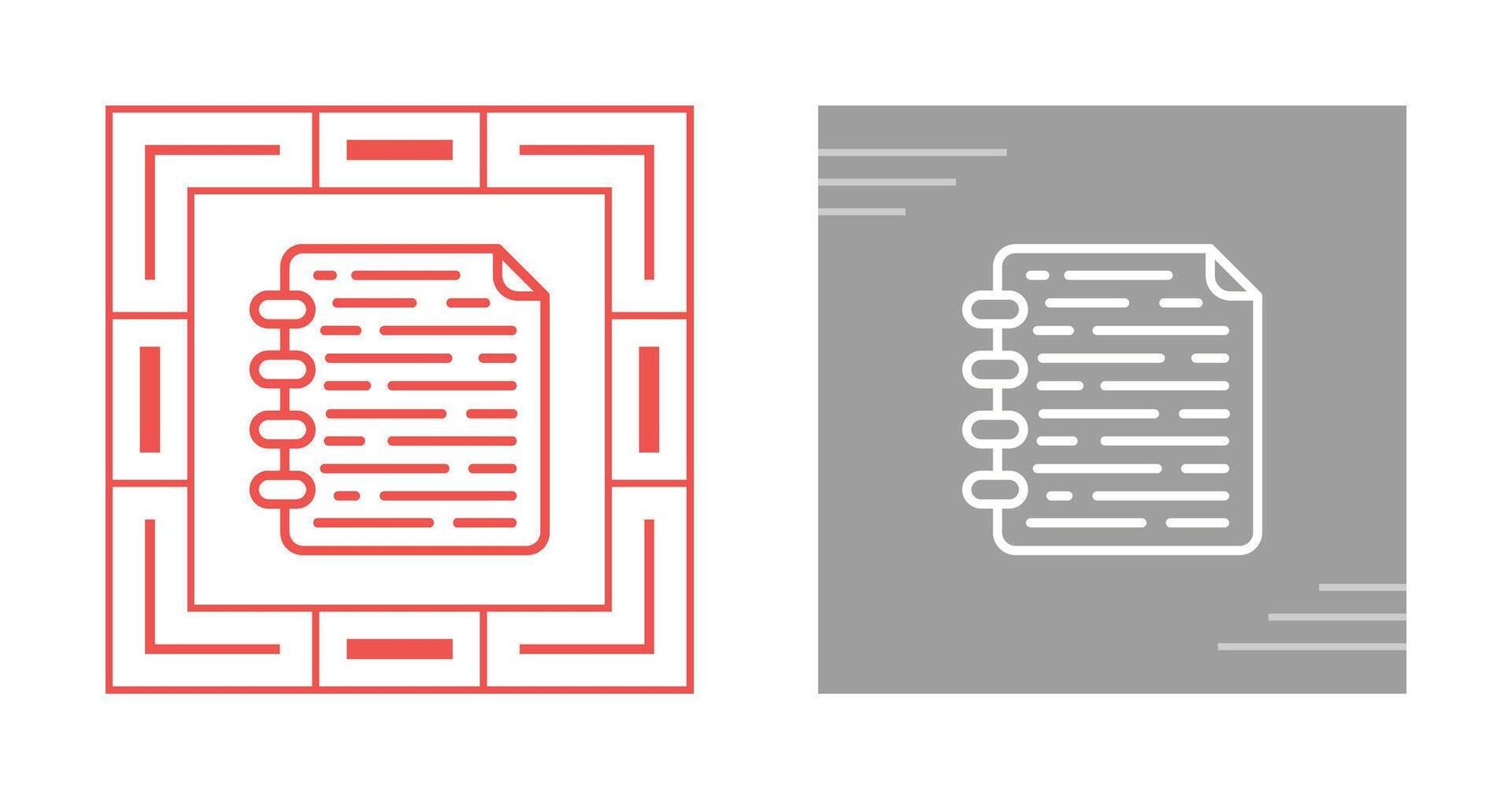 Note Page Vector Icon