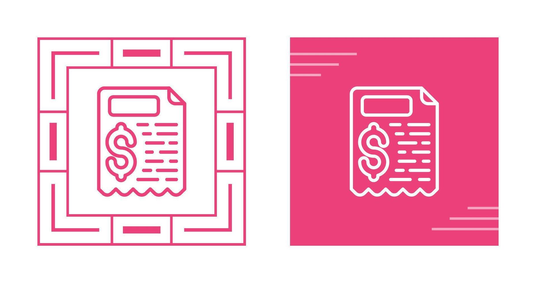 Receipt Vector Icon