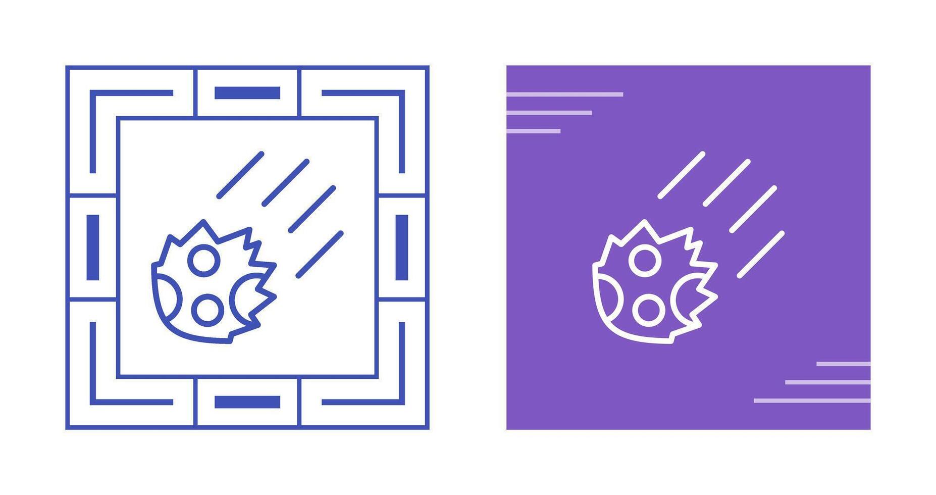 Meteor Vector Icon