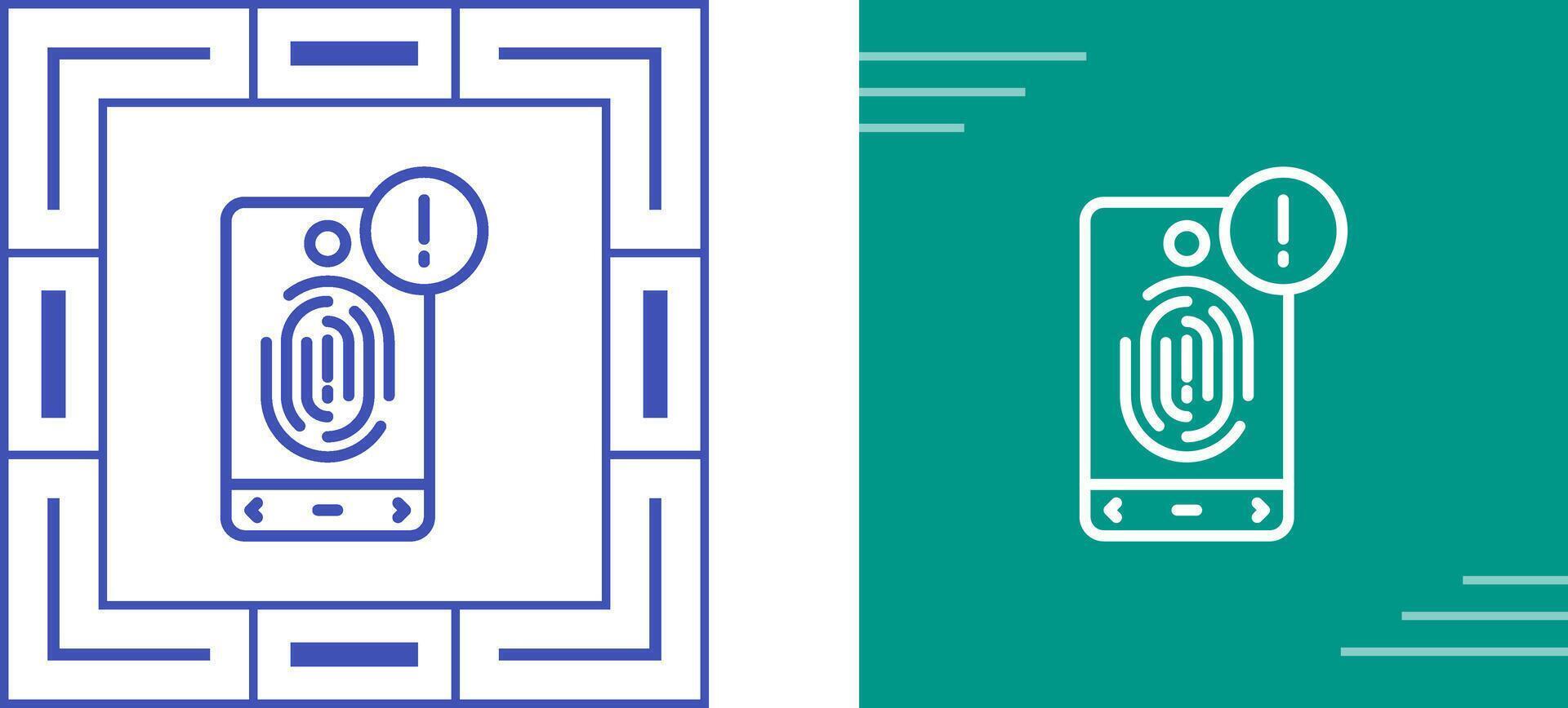 Biometric Identification Vector Icon