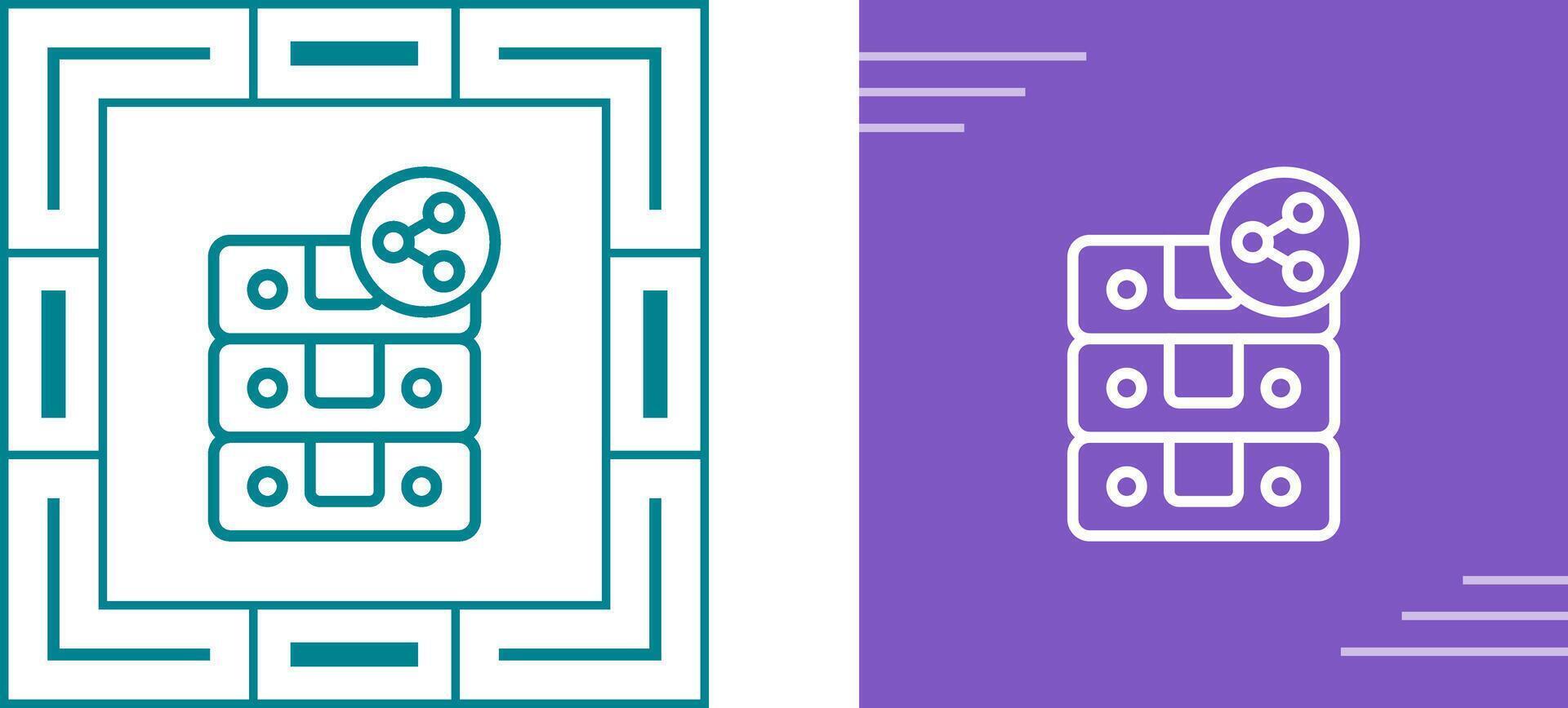 Server Sharing Vector Icon