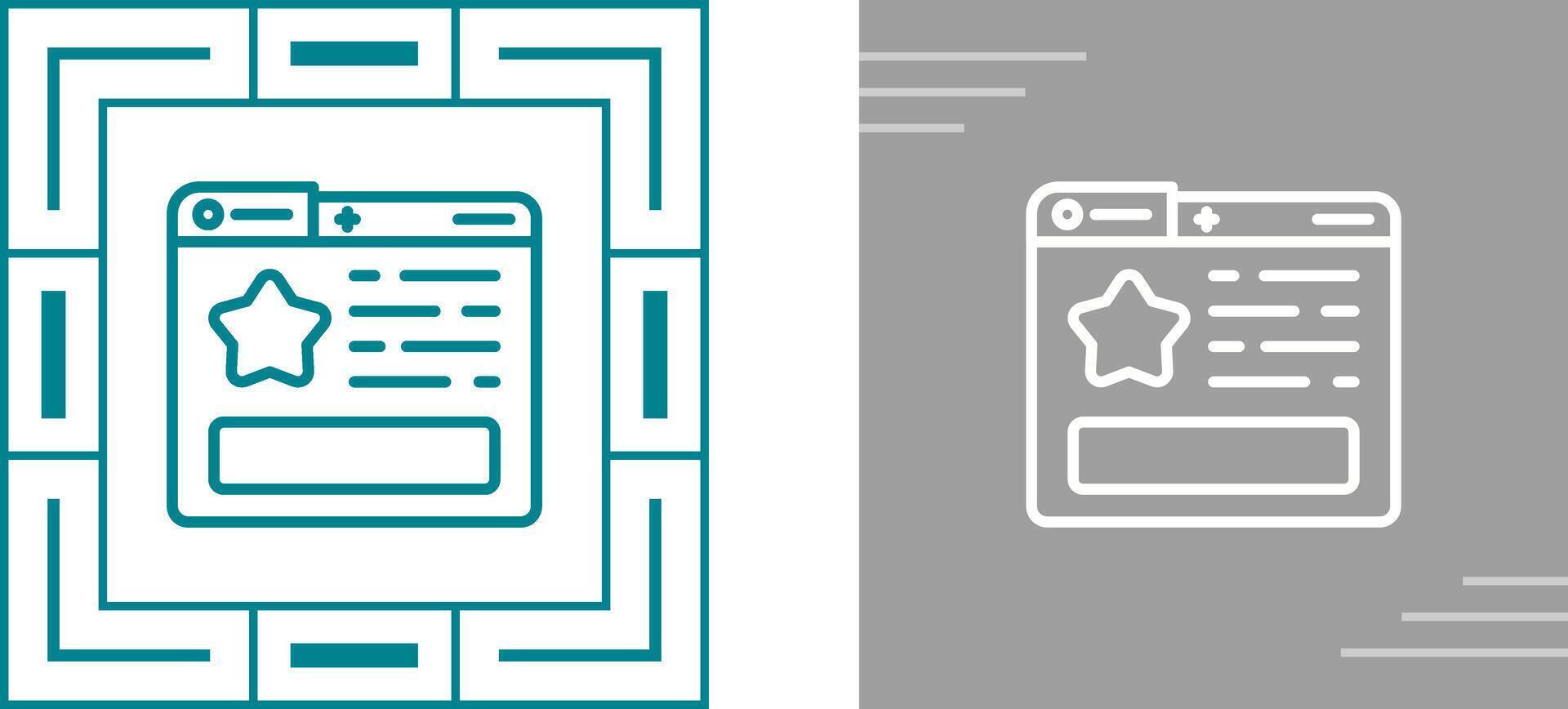 Favourite Page Vector Icon