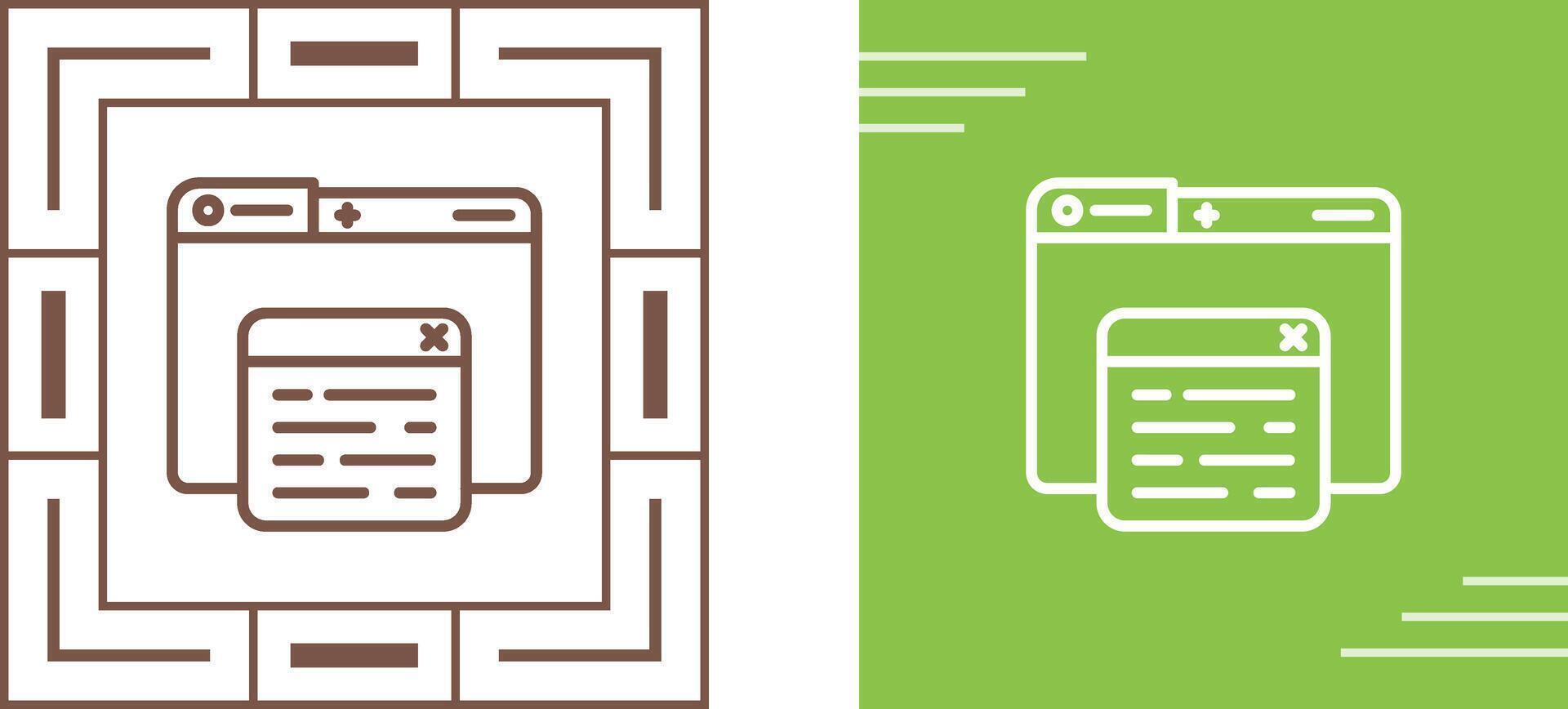 Pop Up Vector Icon