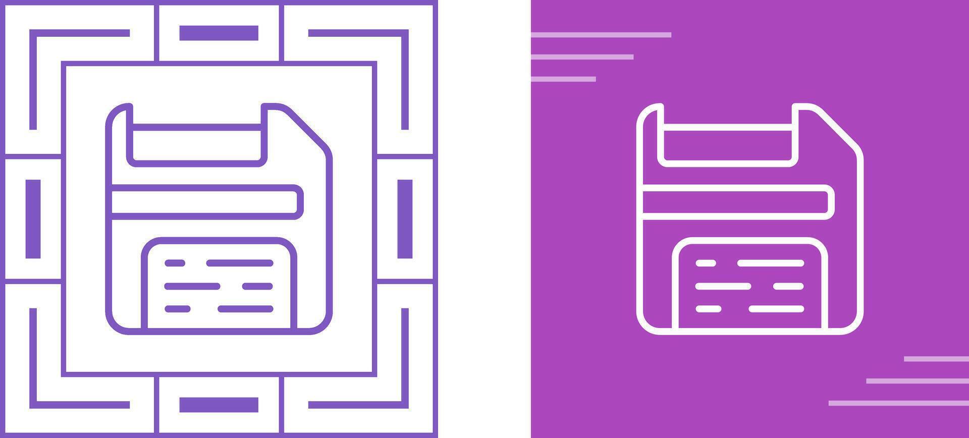 Floppy Disk Vector Icon