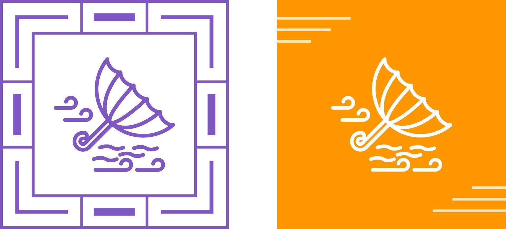 Windy Weather Vector Icon