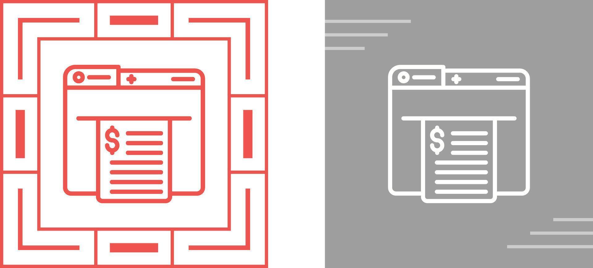 Receipt Vector Icon