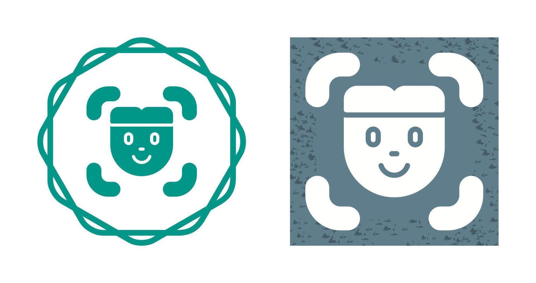 Facial Recognition Vector Icon