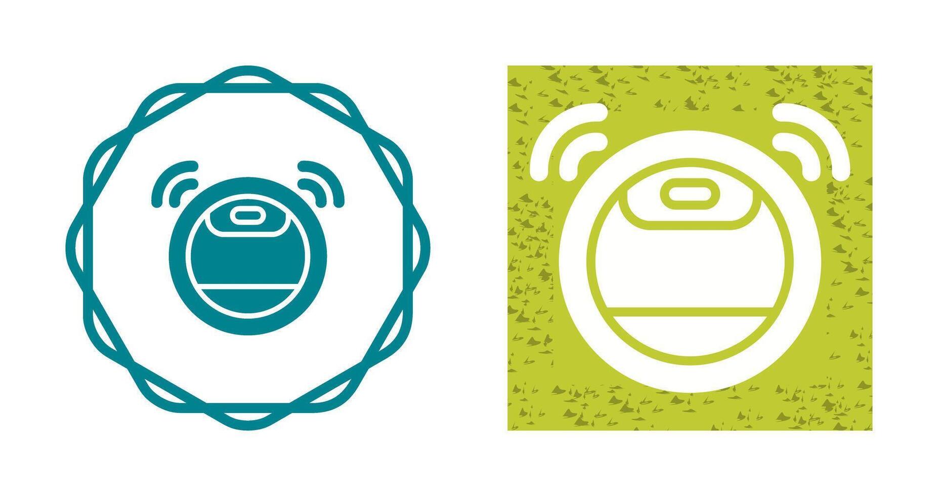 Robot Vacuum Cleaner Vector Icon