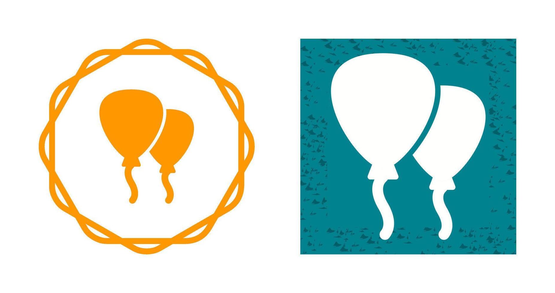 Red balloons Vector Icon