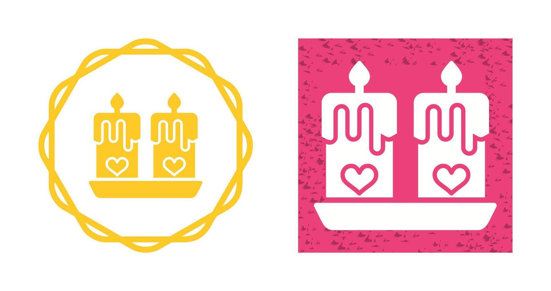 amor velas vector icono