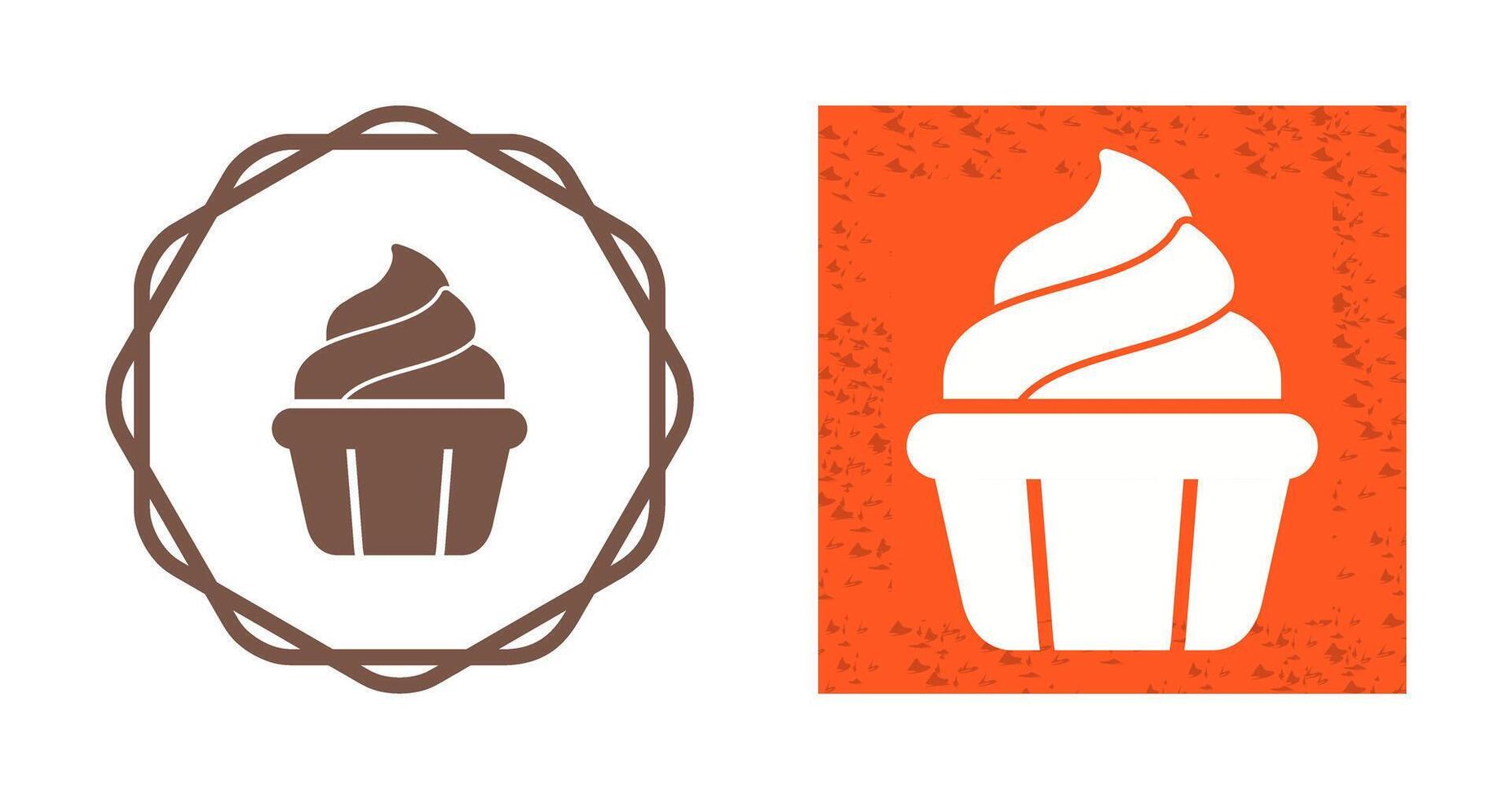 icono de vector de cupcake