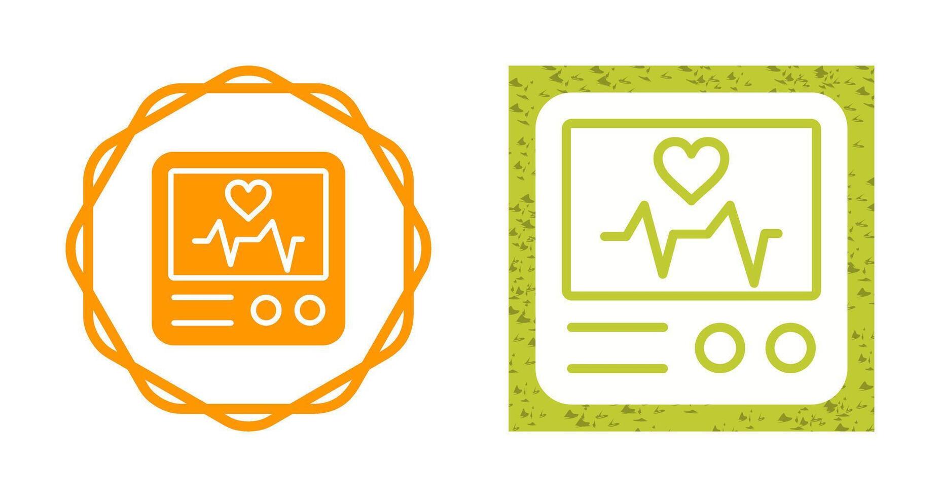 Heart Rate Monitor Vector Icon
