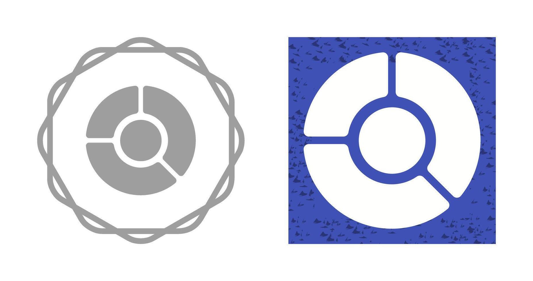 icono de vector de gráfico circular