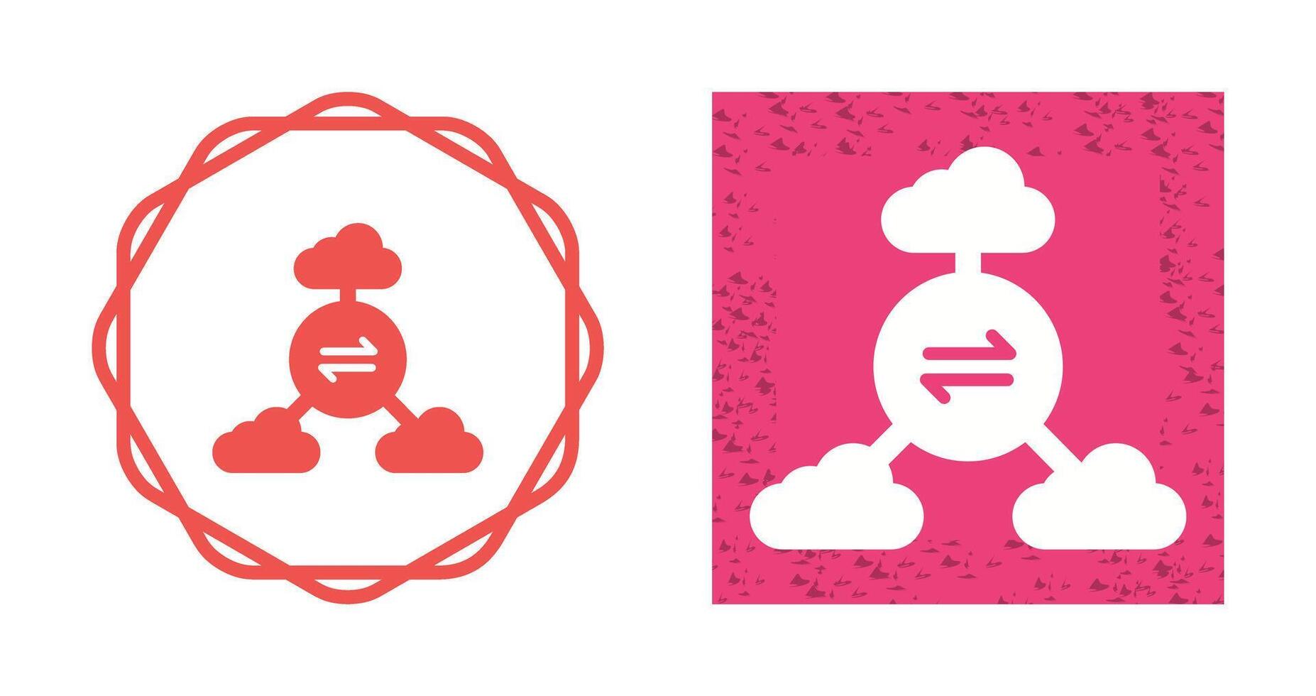 multi-nube vector icono