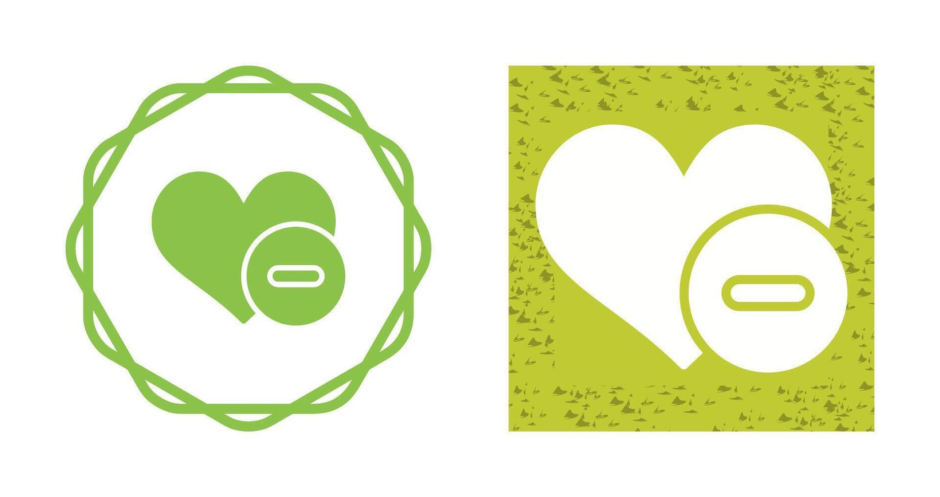 Negative Love Vector Icon