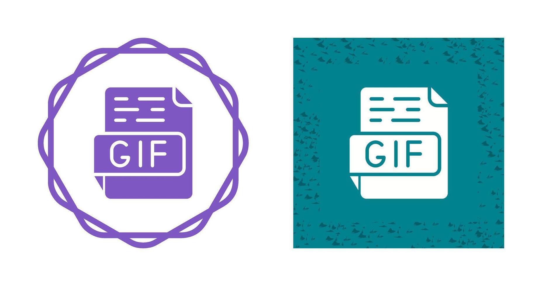 icono de vector de gif