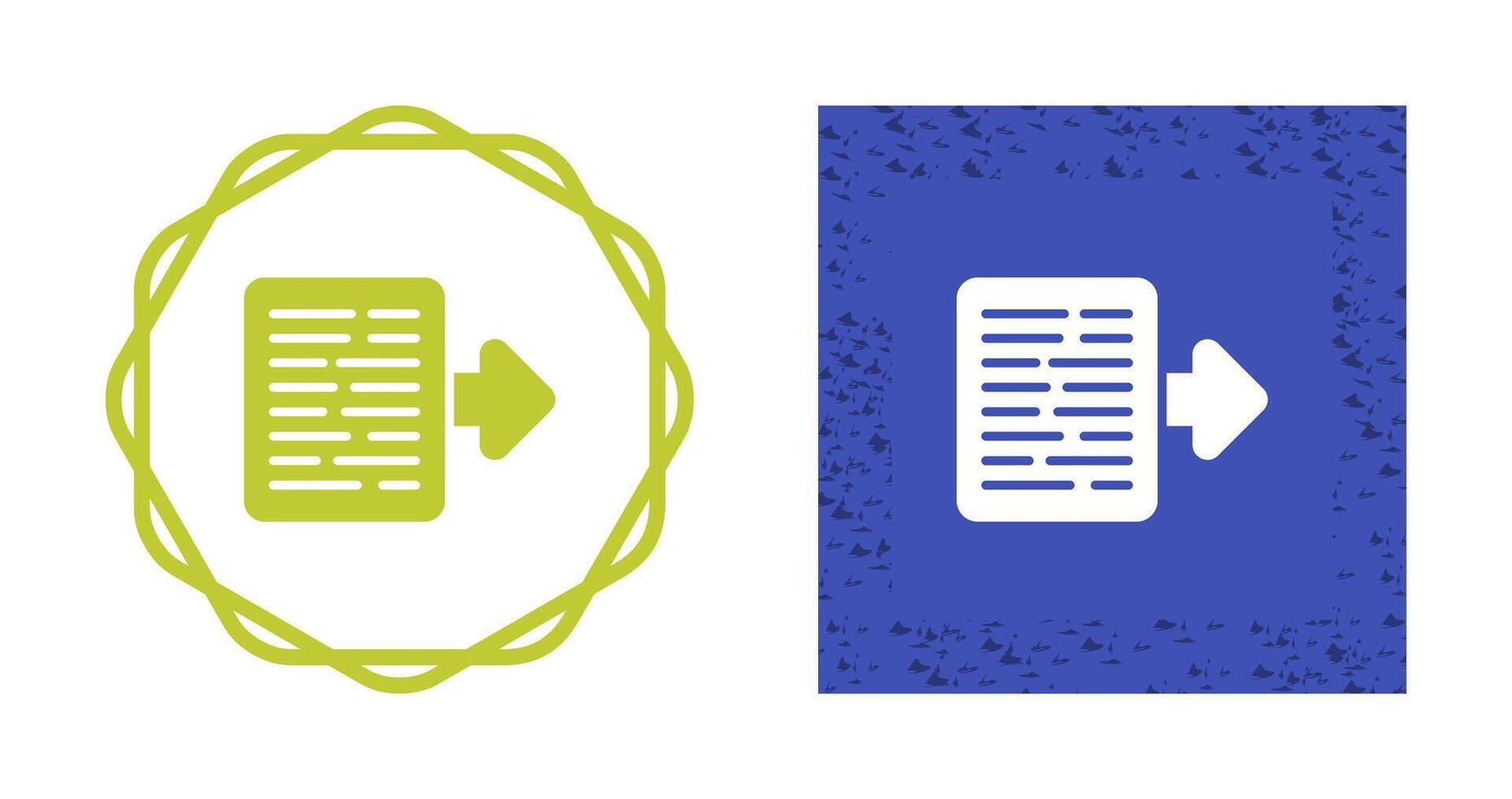 Document Export Vector Icon