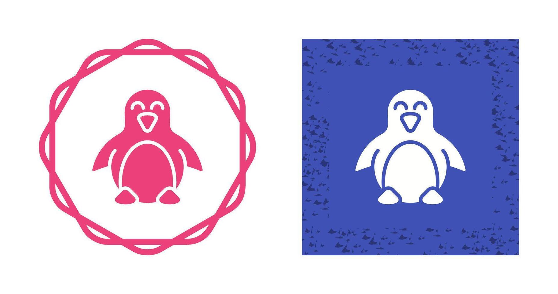 icono de vector de pingüino