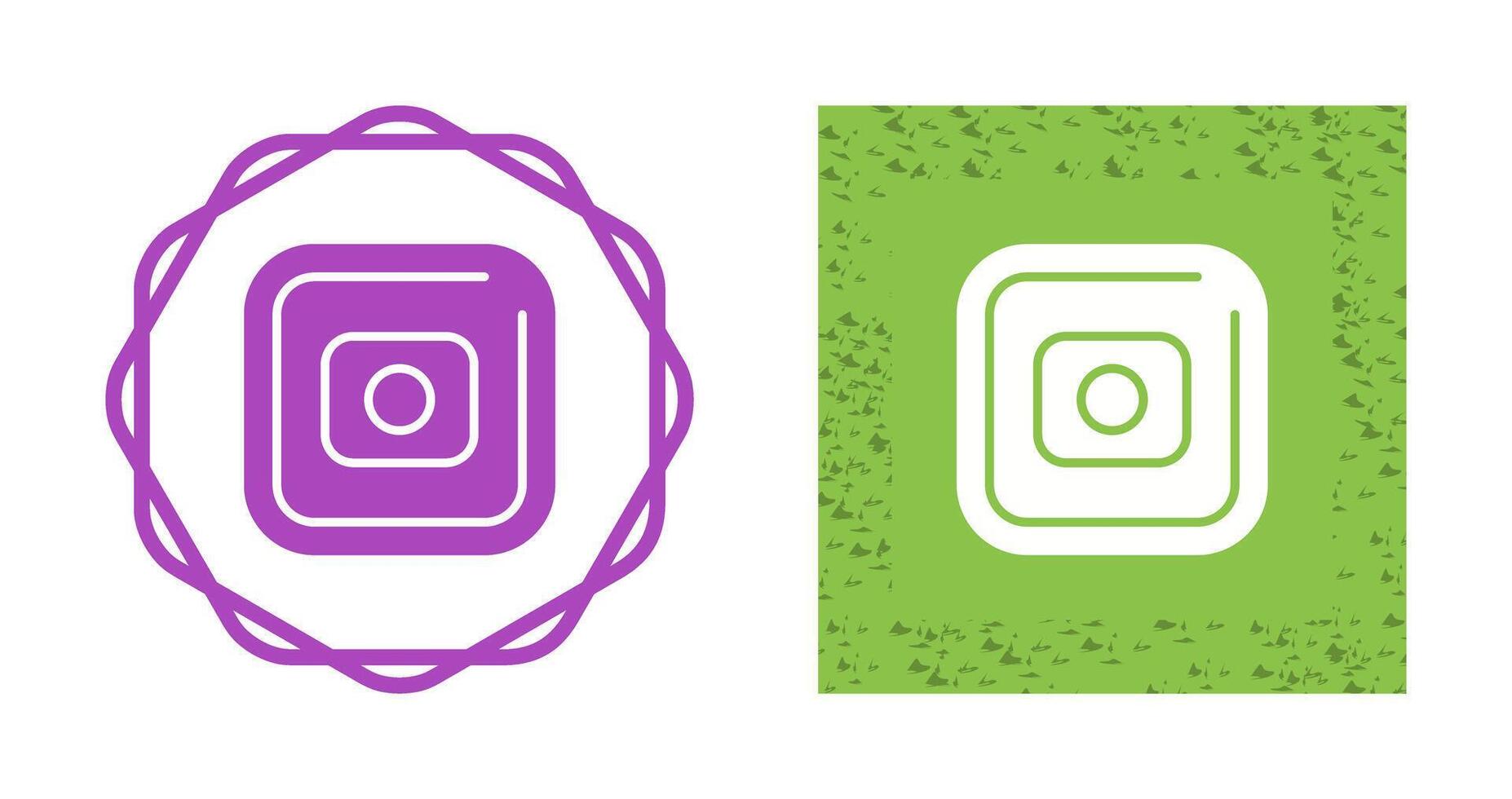 Record Square Vector Icon
