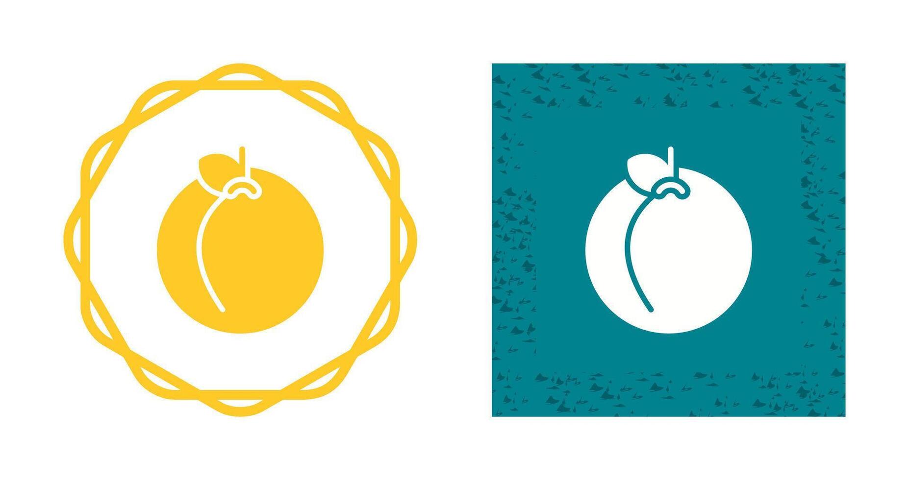 Peach Vector Icon