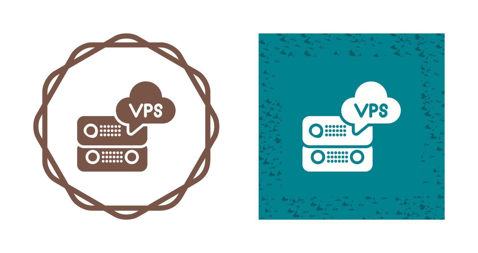 vps hospedaje vector icono