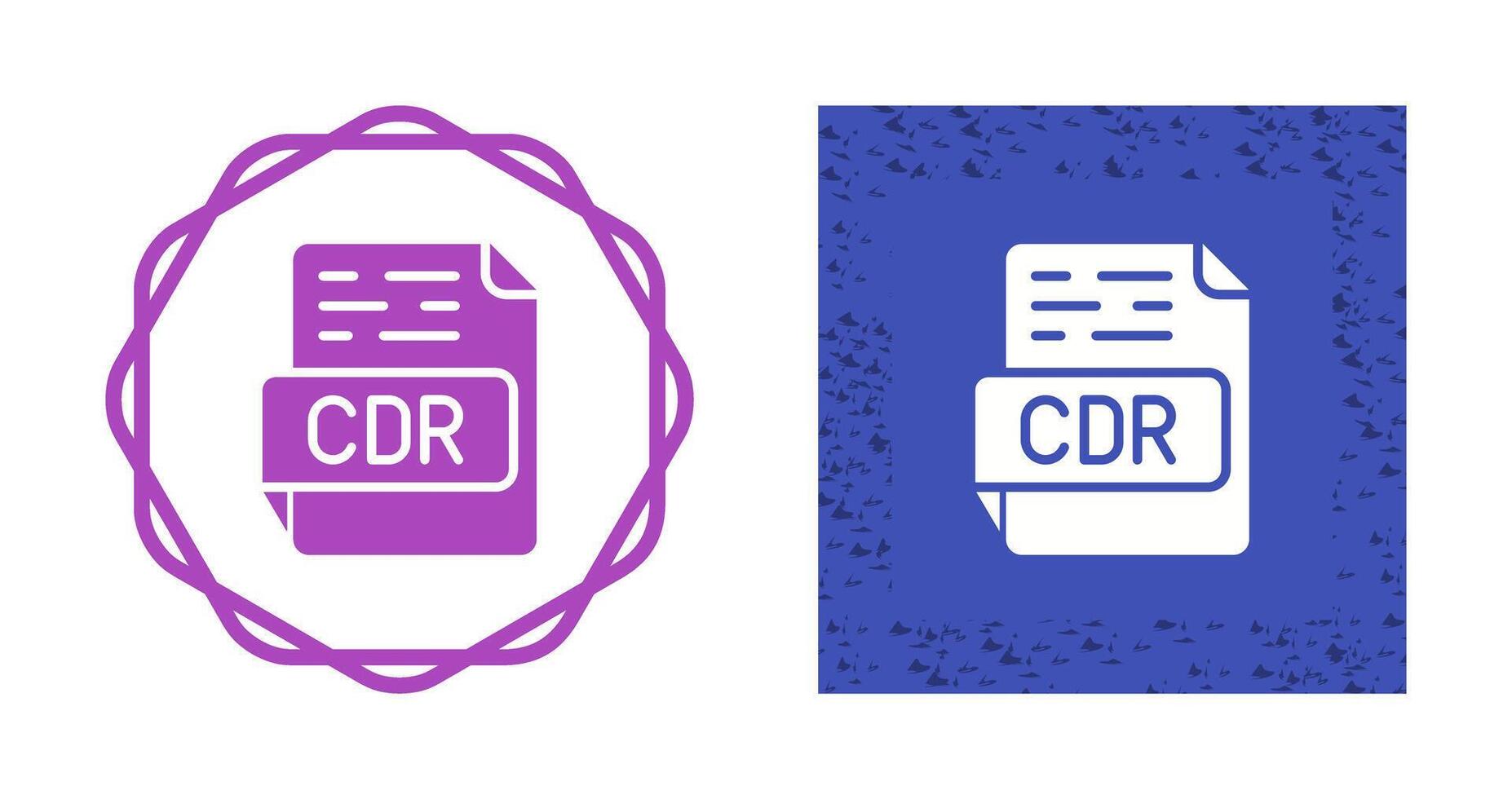 icono de vector de cdr