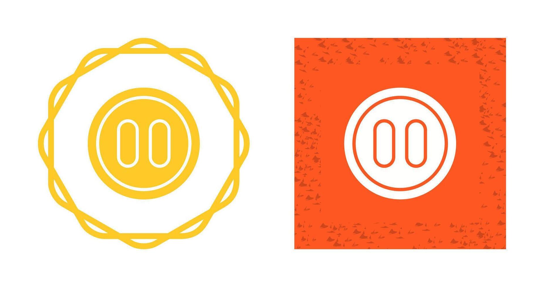 Pause Button Vector Icon