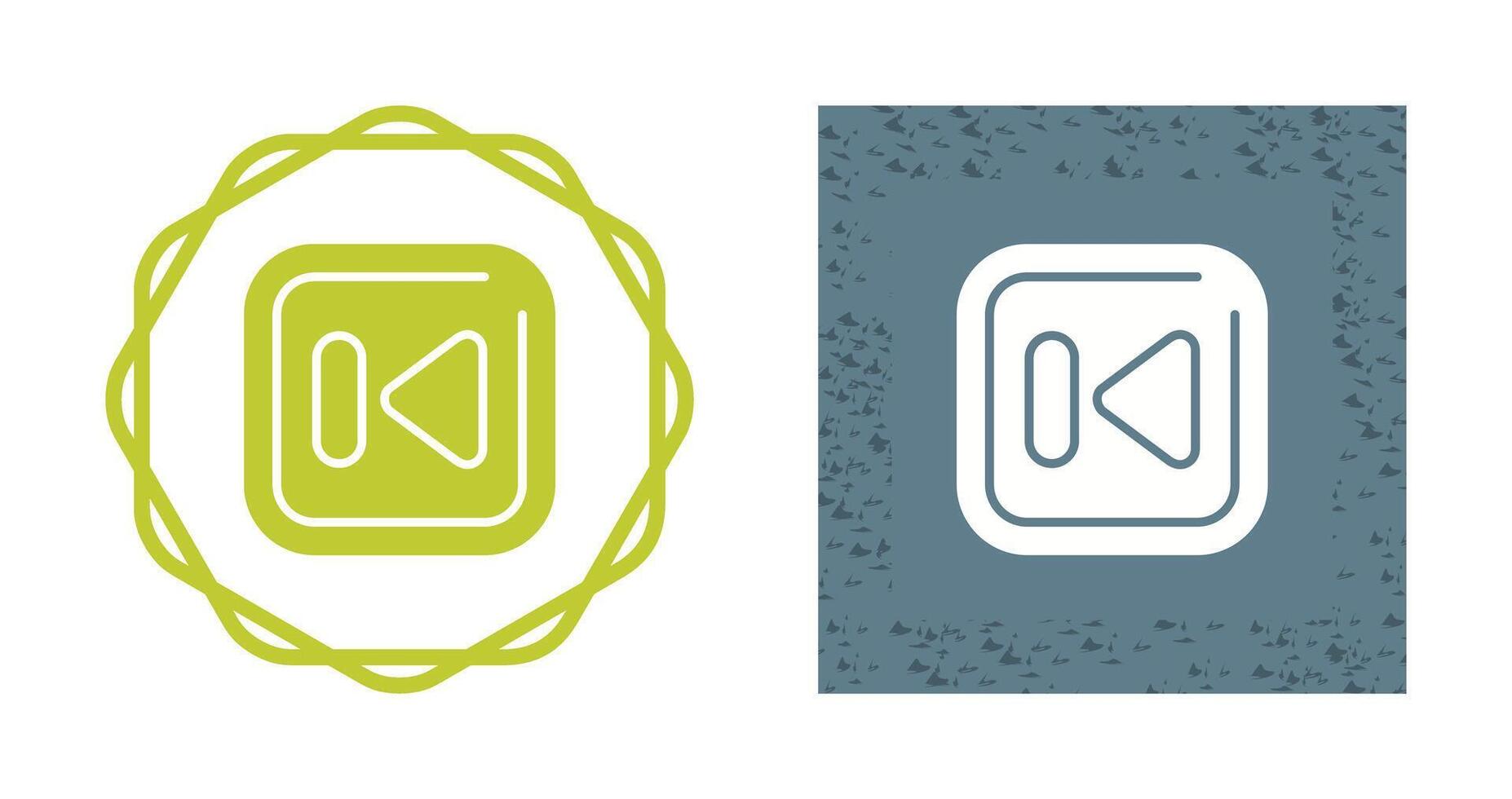 Previous Track Square Vector Icon
