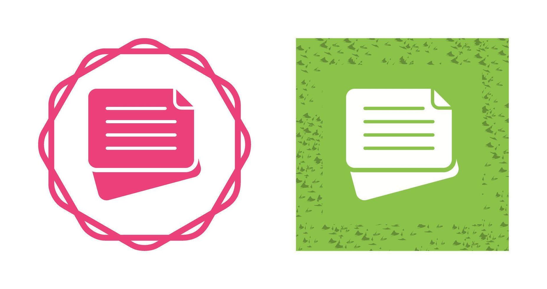 Sticky Note Vector Icon