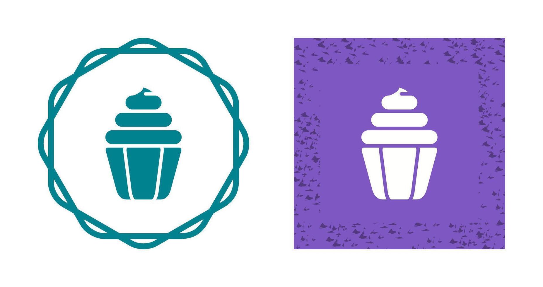 icono de vector de cupcake