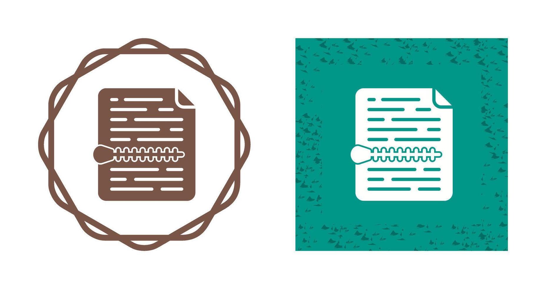 Zip File Vector Icon