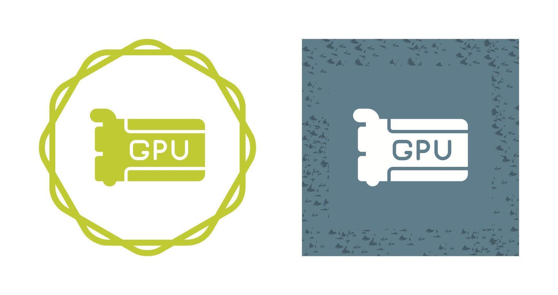 icono de vector de gpu