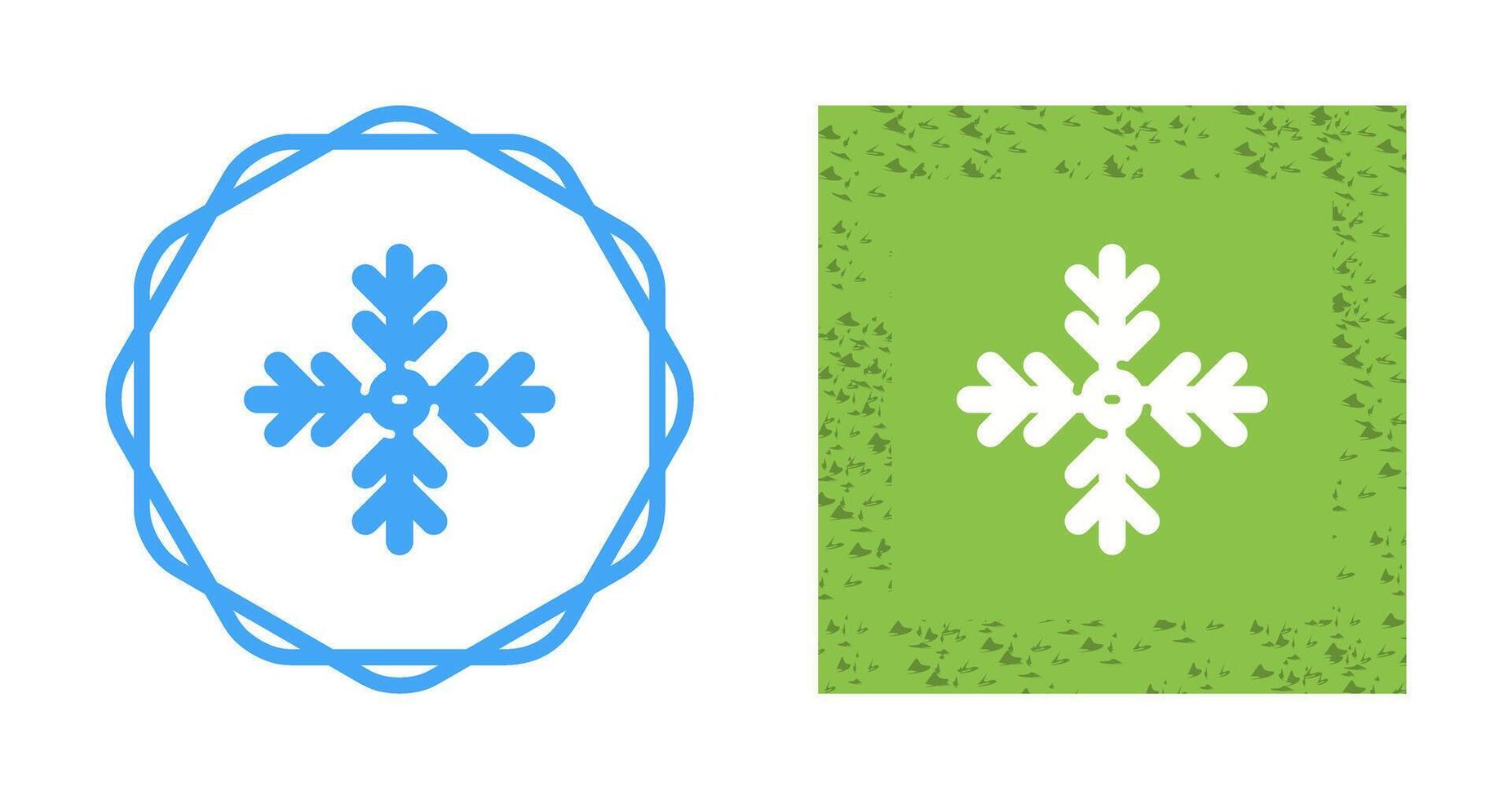 icono de vector de copo de nieve