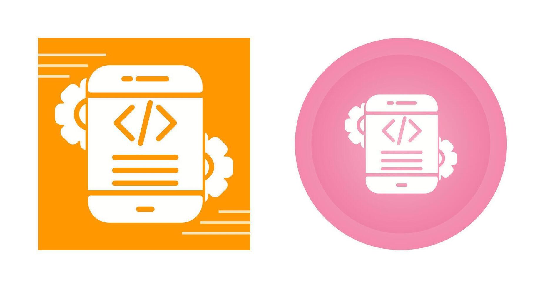 Mobile App Development Vector Icon