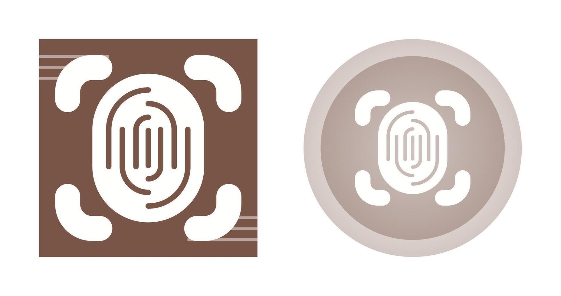 Fingerprint Scanner Vector Icon