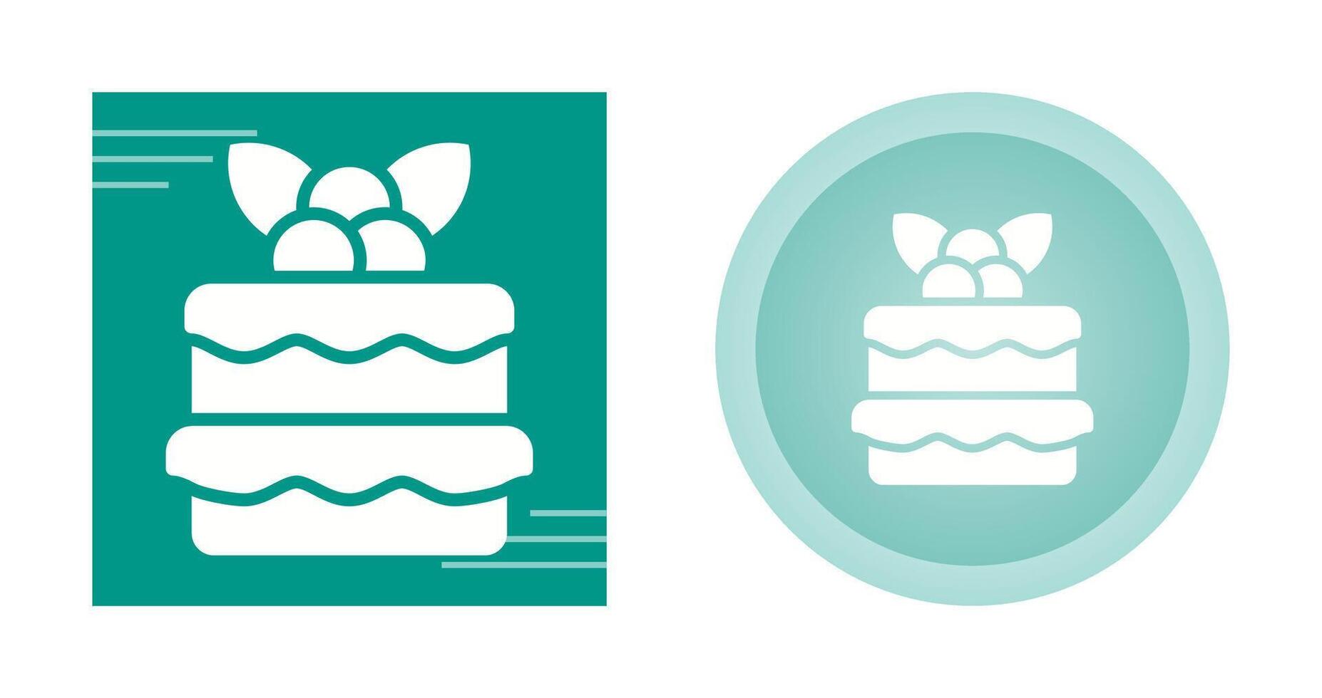 Red velvet cake Vector Icon