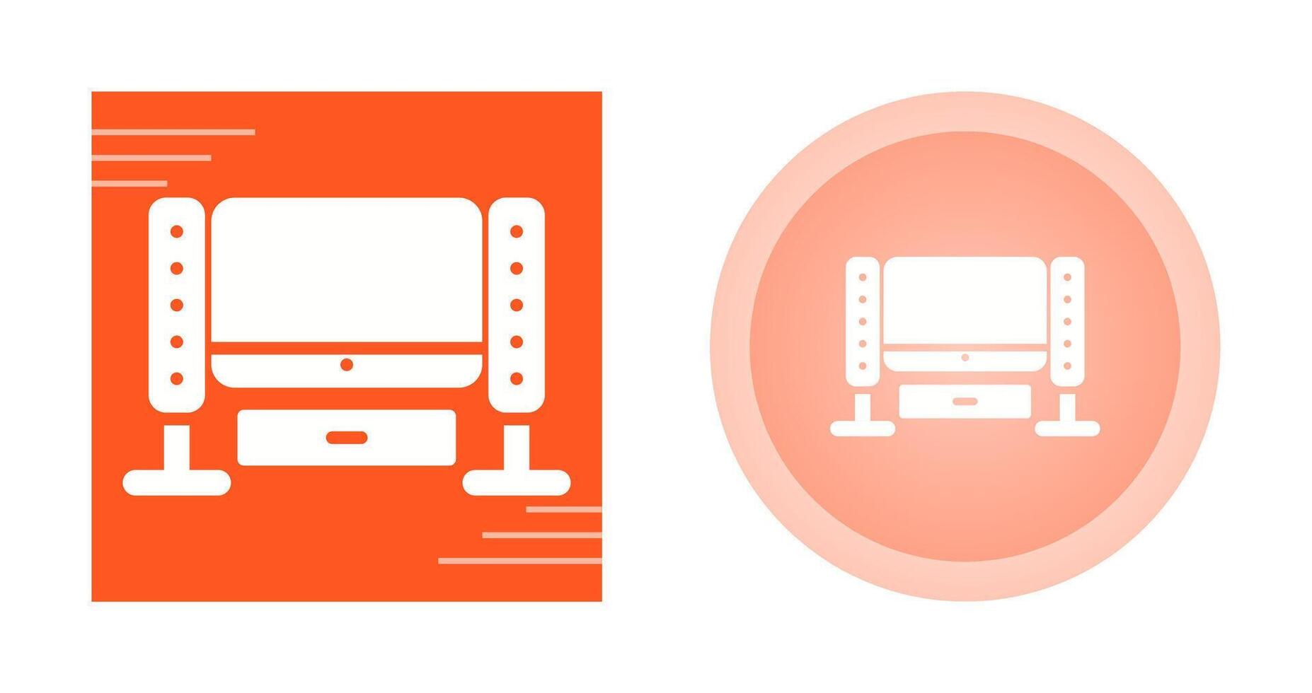 Home Theater System Vector Icon