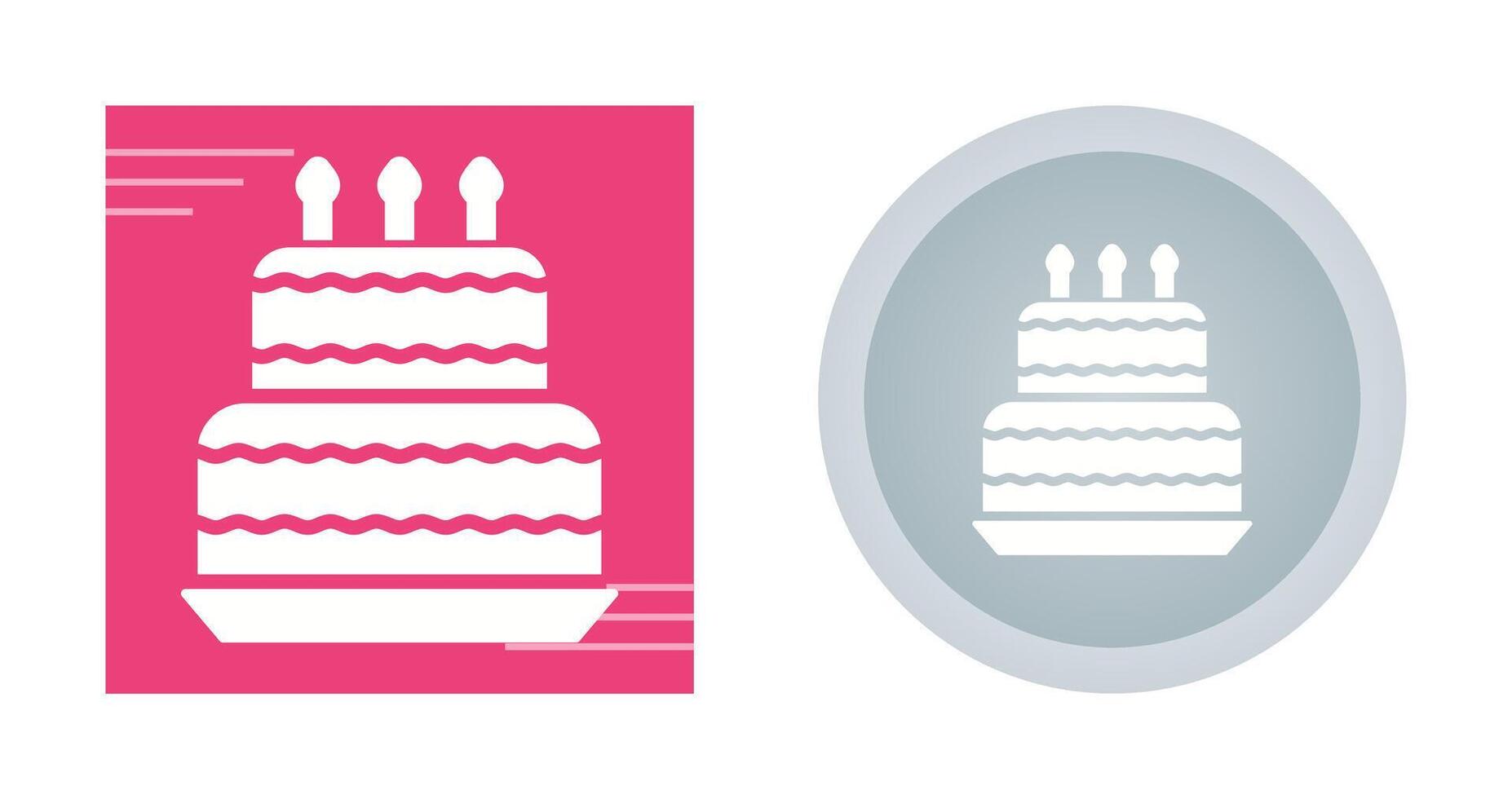 Birthday cake Vector Icon