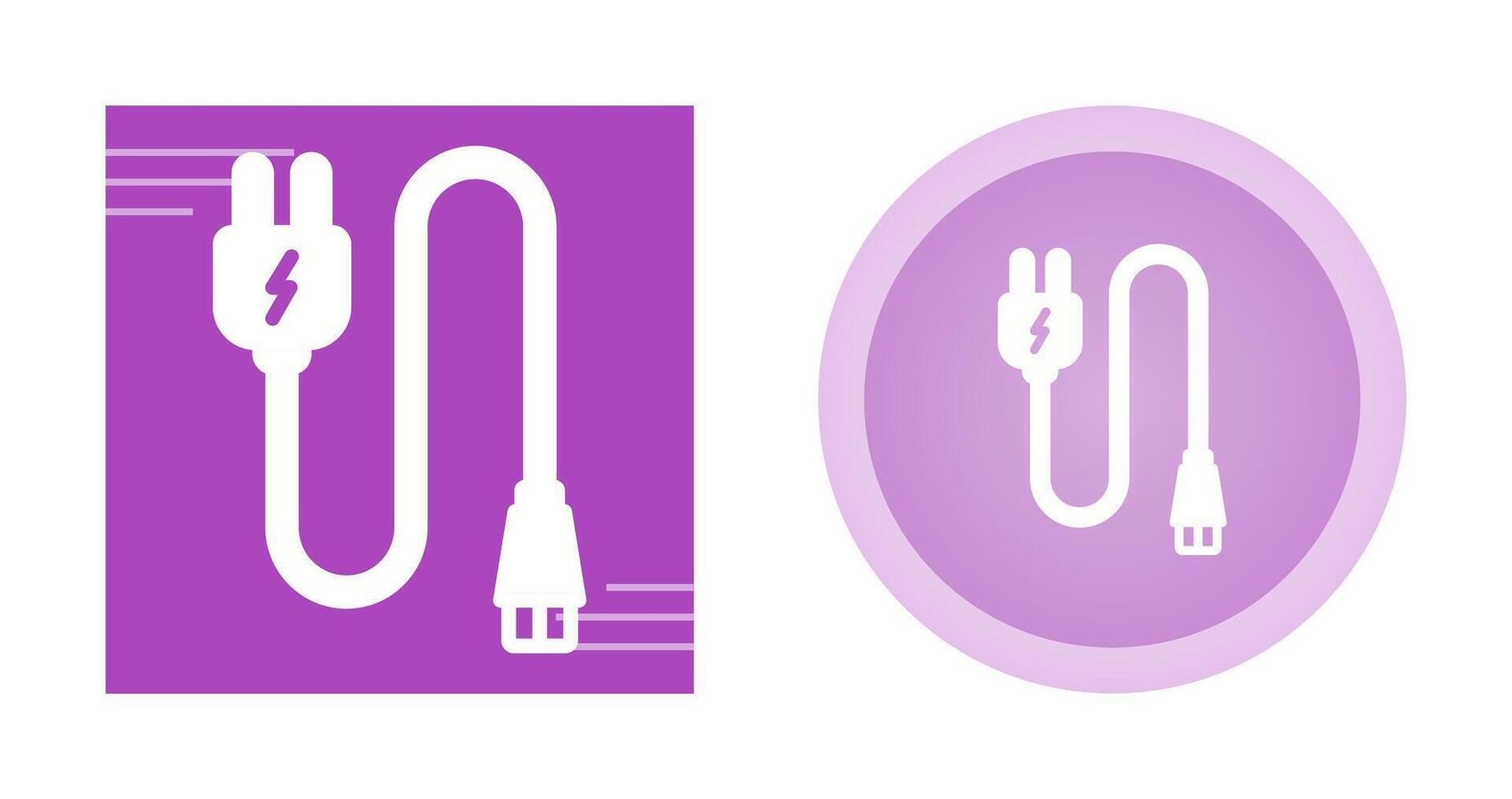 Monitor Cable Vector Icon