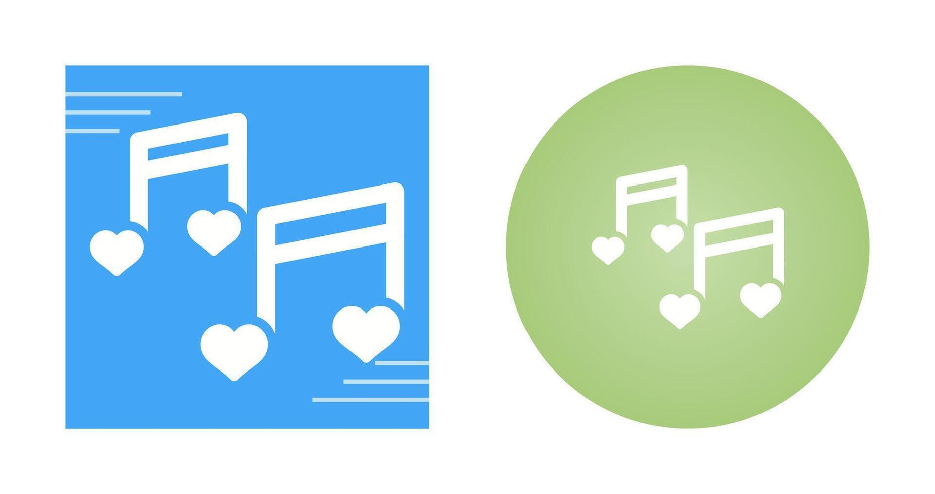 romántico música vector icono