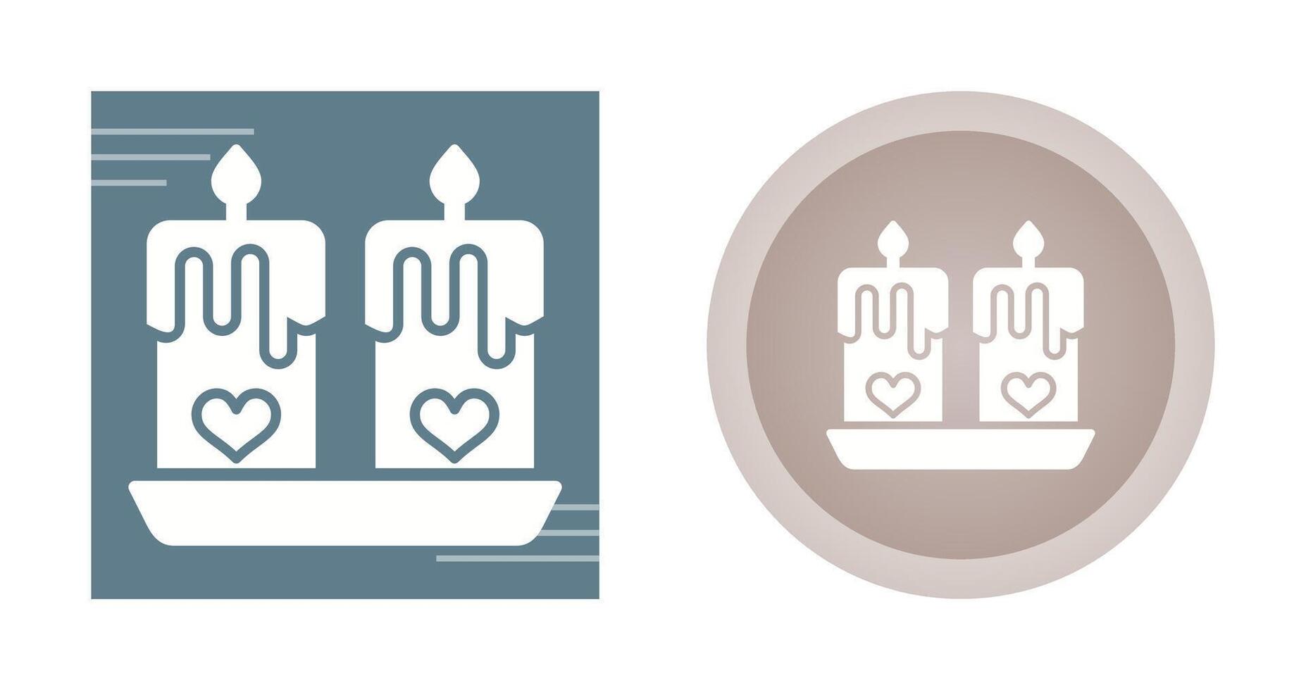Love candles Vector Icon