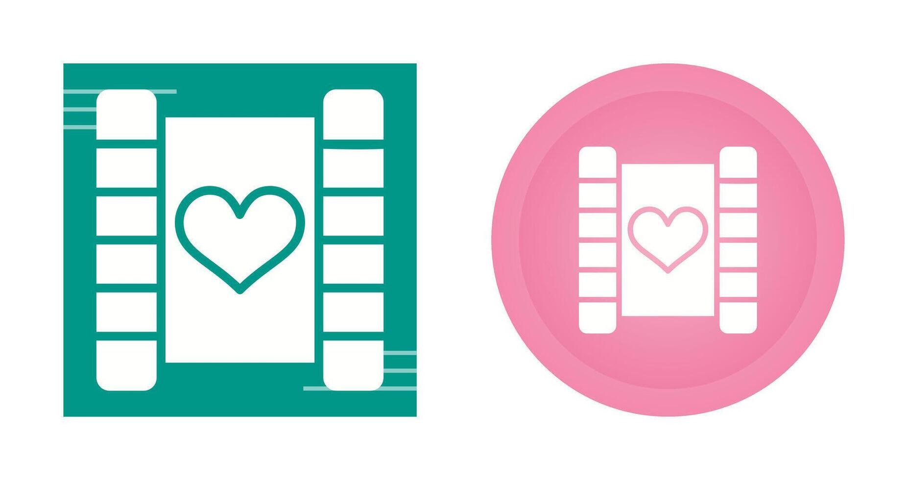 Love story movie Vector Icon